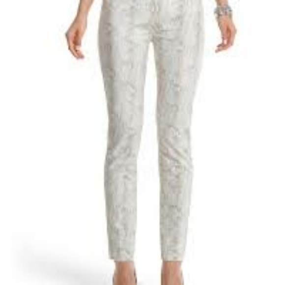 NWT Calvin Klein White and Gray Print Jeans - Picture 9 of 9